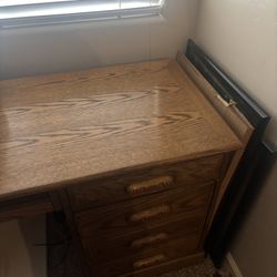 Solid Wood Antique Desk