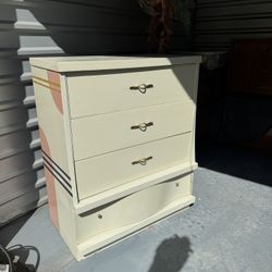 Custom Painted Mid Century Dresser