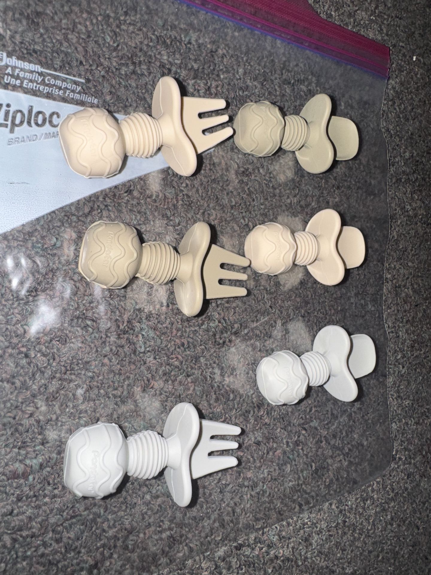 6 Pack Silicone Baby Spoons And Forks