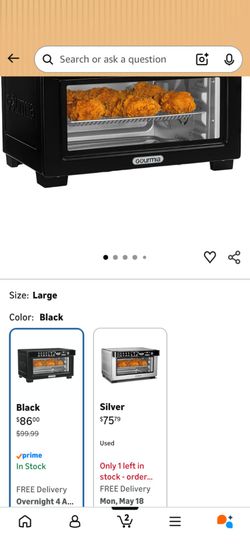 Gourmia toaster oven air fryer