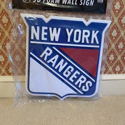 NY Rangers Foam Wall Sign