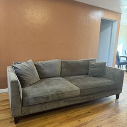 (2) Velvet Sofas 