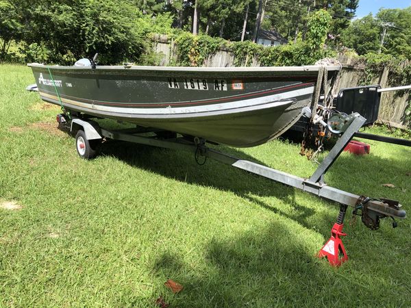 1993 Alumacraft v-hull Jon boat for Sale in Jacksonville, NC - OfferUp