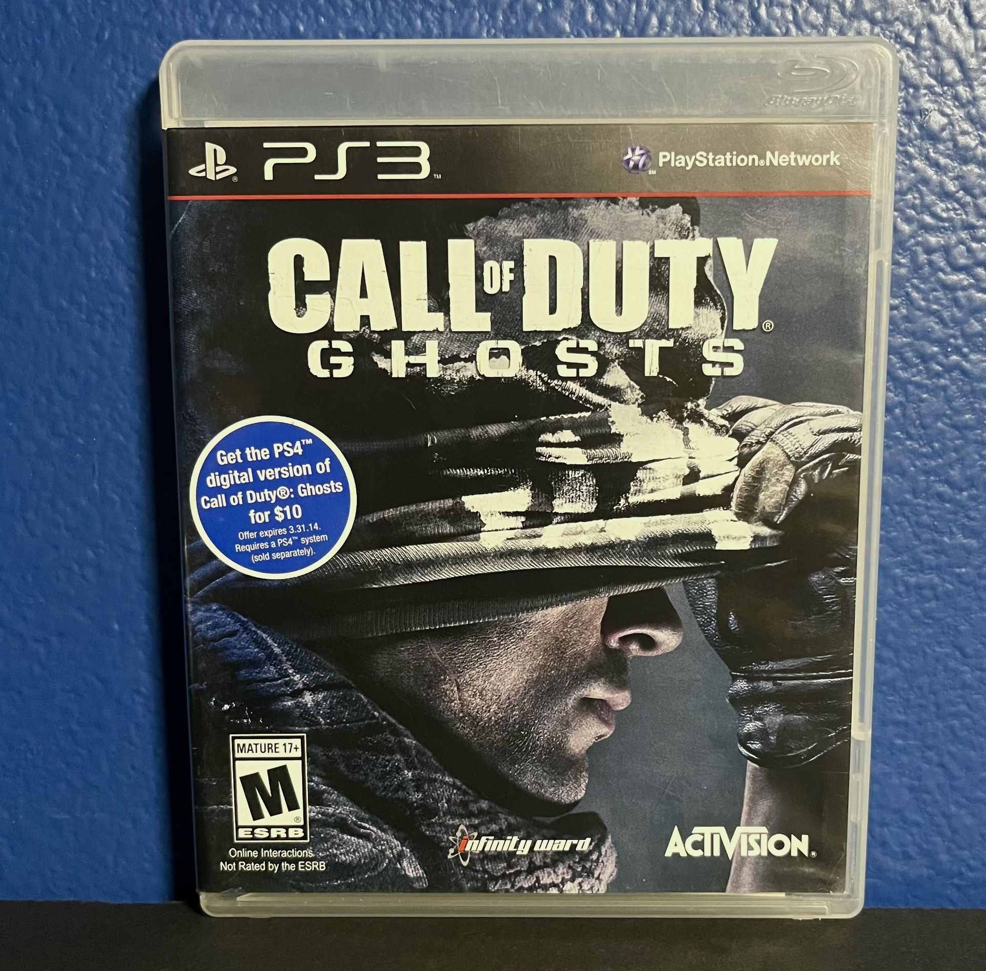 Call of Duty: Ghosts (PS3) - Complete with Case, Manual, and Disc
