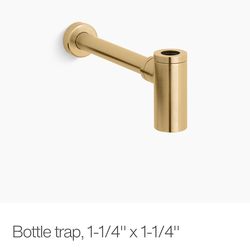 KOHLER Contemporary Round 1-1/4" Bottle P-Trap