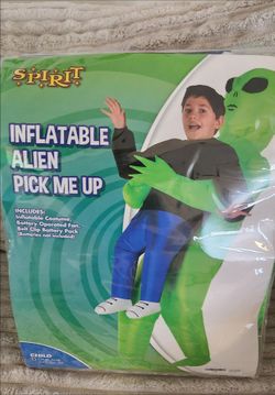 Kids Inflatable Alien Pick Me Up Costume