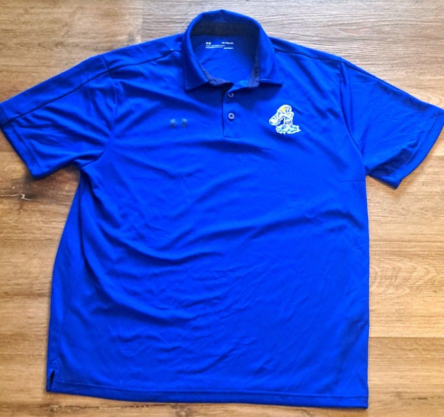 Under Armour • Royal Blue Golf Short Sleeve Polo Shirt Heat•Gear pre•owned "