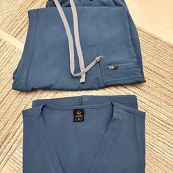 Scrubs Set For Women Small Caribbean Blue