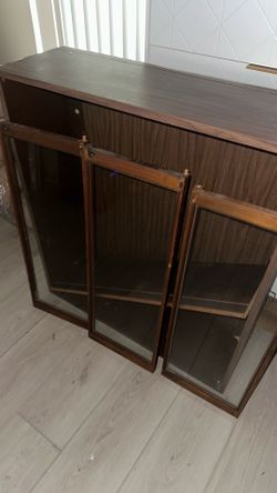 Solid wood book cabinet $50