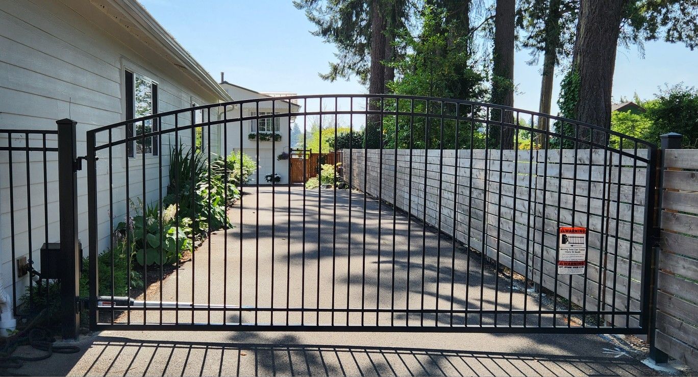 12 ft Driveway Gate – Heavy-Duty, Handcrafted, Includes Metal Posts