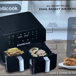 Brand New - 9.5-Quart Digital Dual Basket Air Fryer