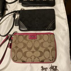 $25-$30-Each Coach Wristlet