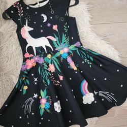 New Unicorn Dress,  8Y,  $25