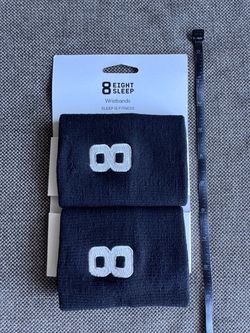 Eight Sleep Wristbands – 2 Pack – Black – New