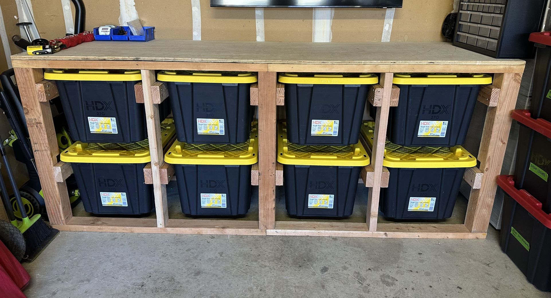 Storage Bin Work Bench