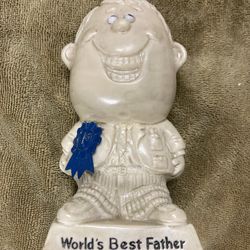 Vintage World’s Best Father Resin figurine, 1970