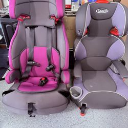 Free - 2 Graco Car Seats And 1 Booster Seat