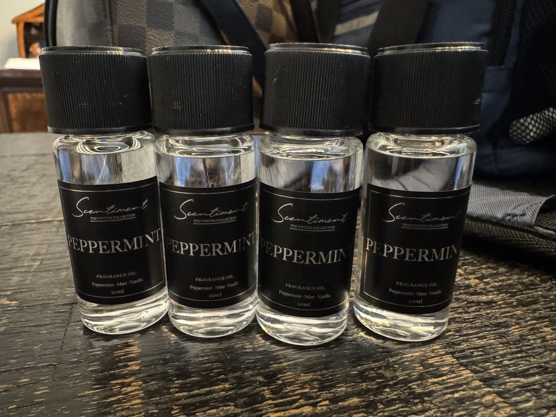 Set Of 4 Peppermint Or Campfire Difuser Oils