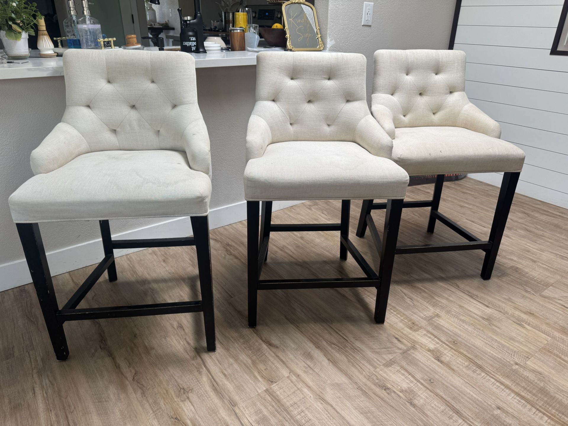 3 Barstool Chairs