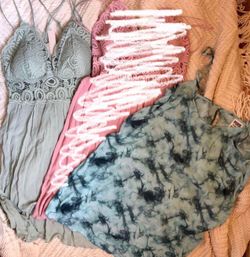 VS Pink Crochet Lace And Slip Dress