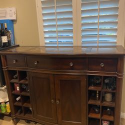 Marble Buffet/Wine Cabinet