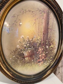 Vintage oval country frame