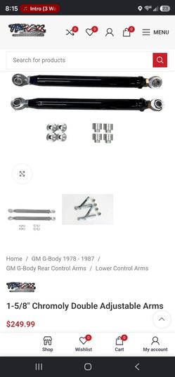 G body trick chasis lower double adjustable trailing arms