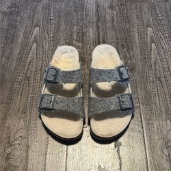 Birkenstock Shearling Sandals 