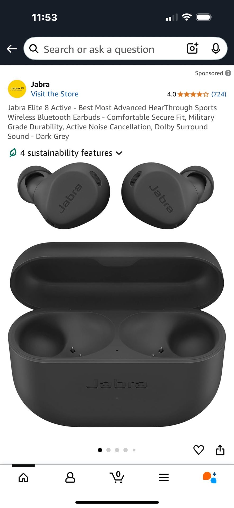 New Jabra Elite 8 Active Earbuds