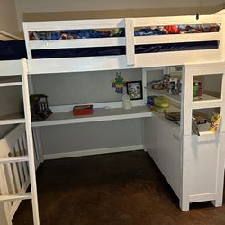 Loft Bed With Desk And Drawer 