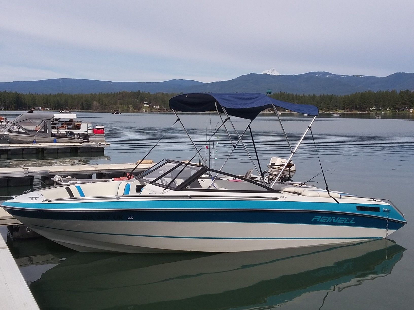 Reinell ski/wakeboard Boat for sale-196FR. 19.6'ft,Ford 5.0L 302 Mustang motor open bow w/trailer.