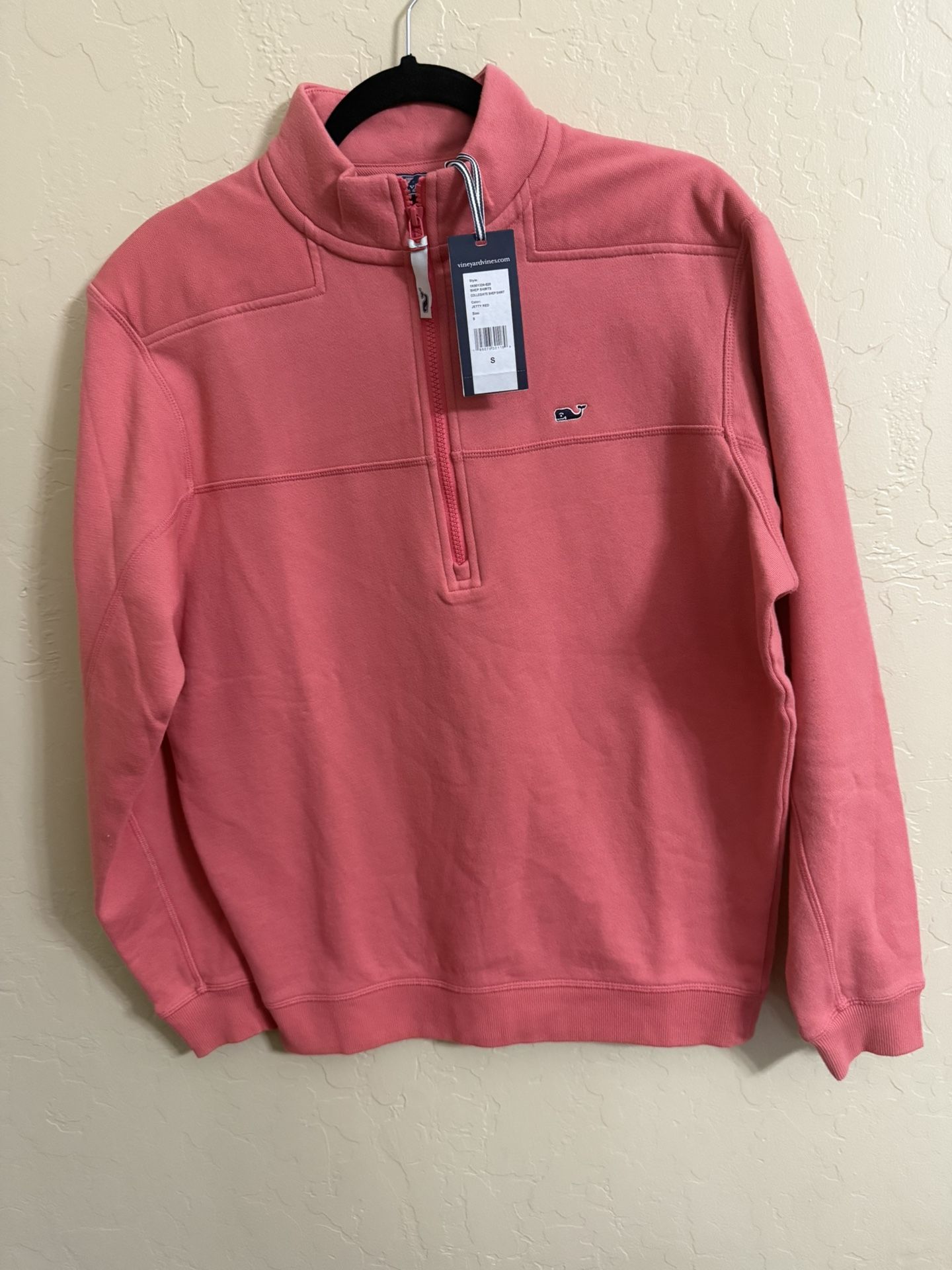Vineyard vines Men’s Collegiate Shep Quarter Zip Pullover Sweatshirt Small