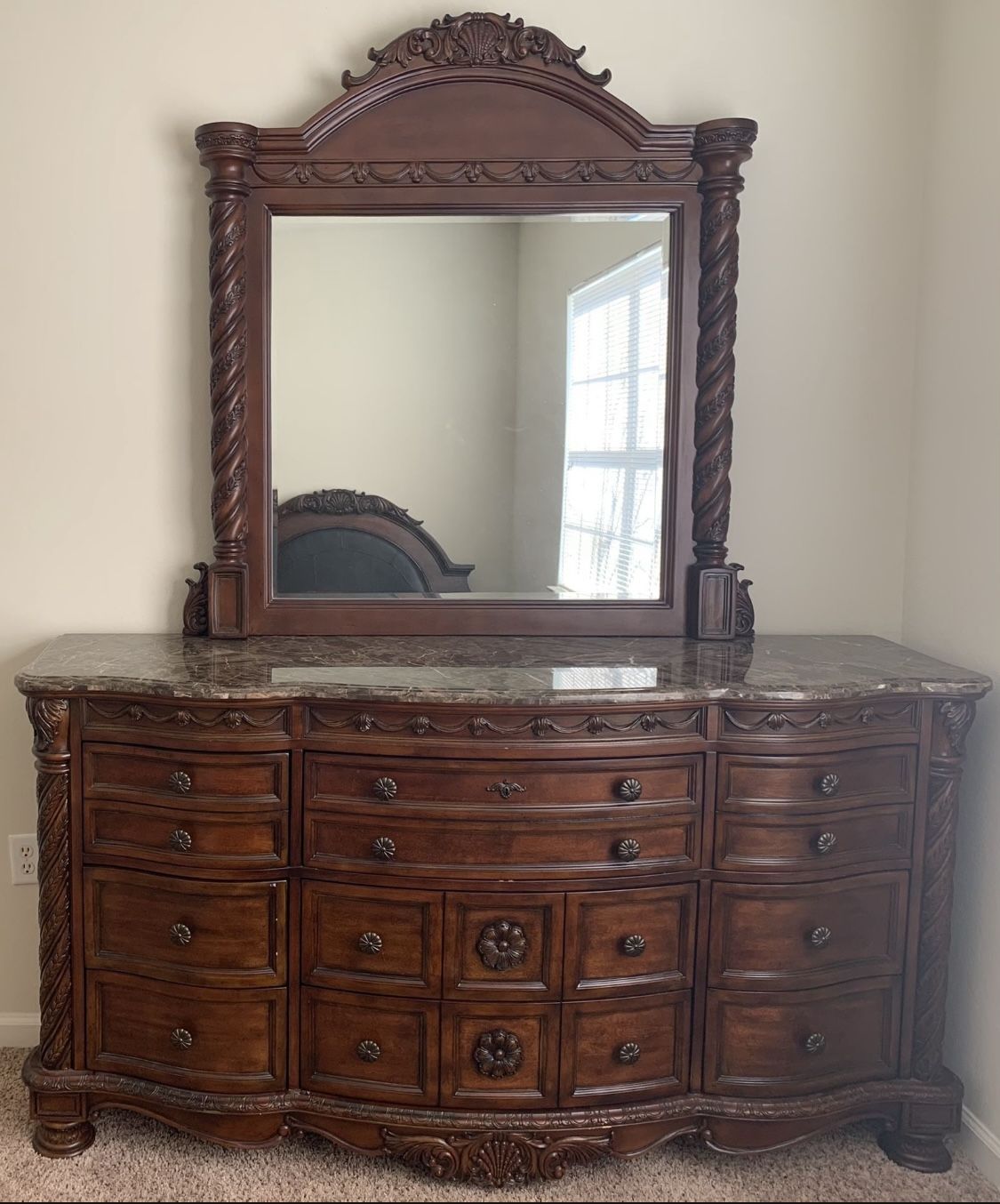 Ashley North Shore Dresser w/ Mirror