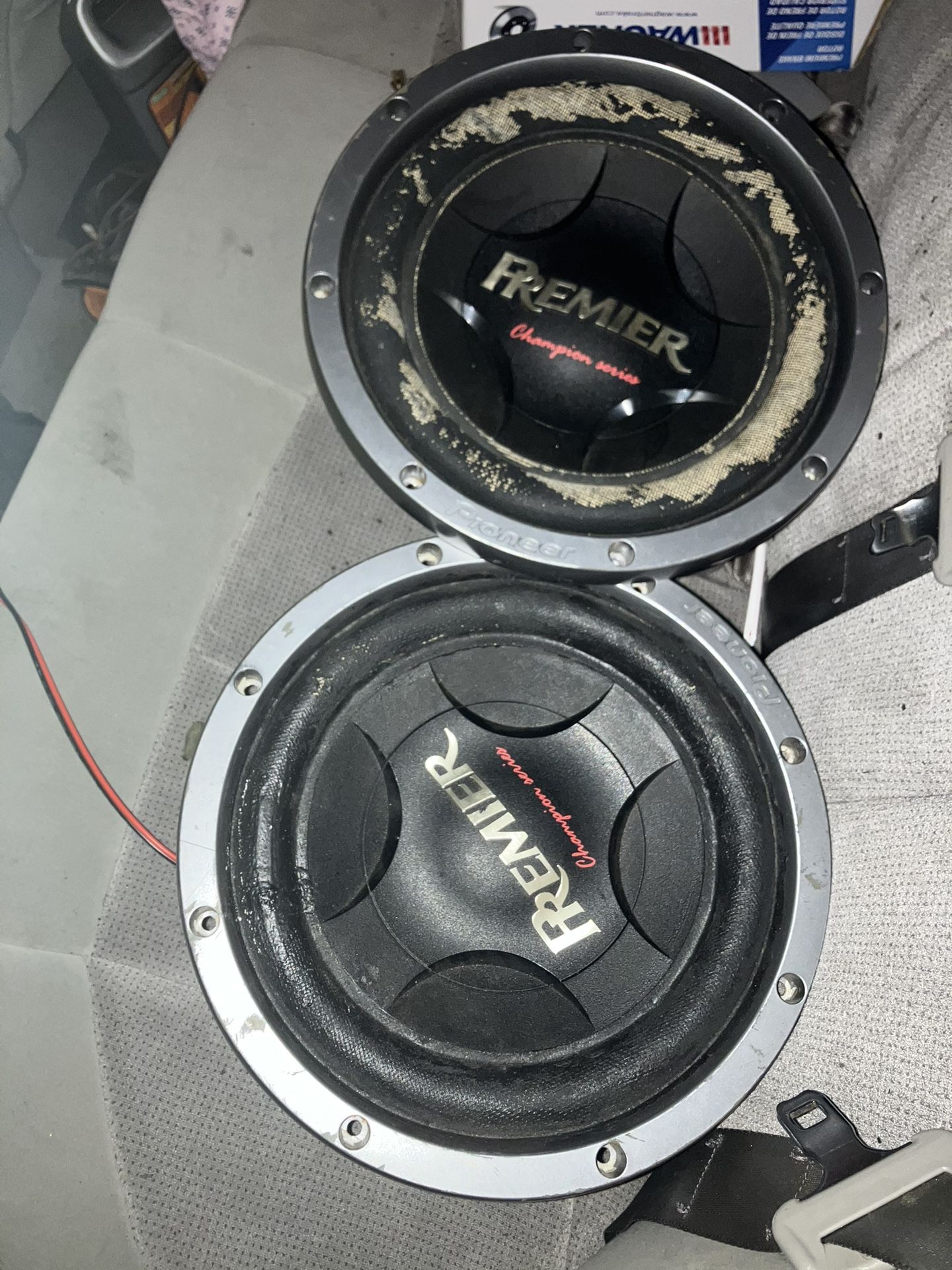 2 Premier Champion Series 12” Subwoofers