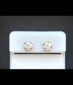 Brand New 5.0mm 0.5ct Earrings