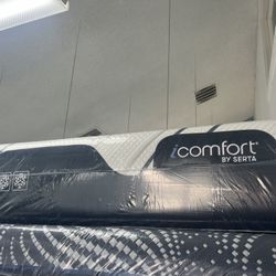 QUEEN SIZE SERTA ICOMFORT (FIRM) MEMORY FOAM MATTRESS & BOX SPRING BED SET