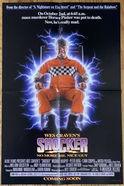 1989 insert promo booklet/poster Lot Of 2 ~ Wes Craven’s Shocker Predator 2