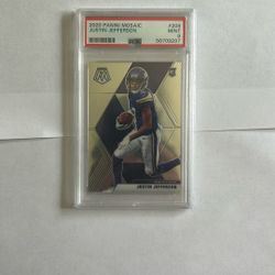 Justin Jefferson Panini Mosaic Rookie Mint 9