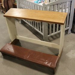 Vintage Wooden Catholic Wedding Kneeler 
