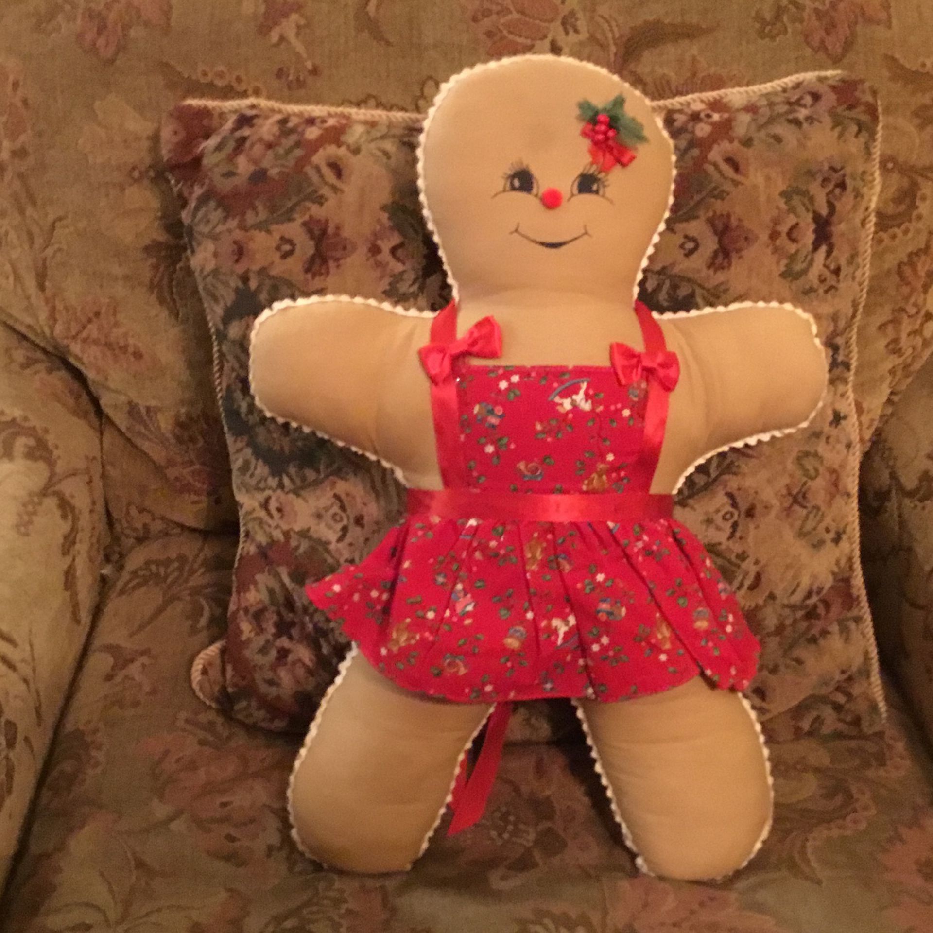 Standing Stuffed Gingerbread Girl
