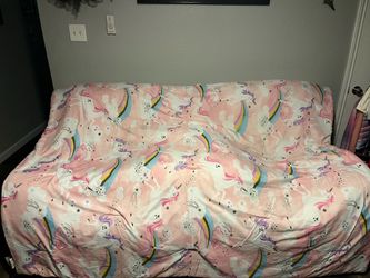 Unicorn Rainbow Reversible Comforter