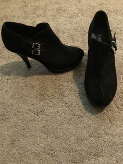 Slip on bootie heels
