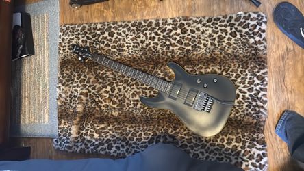 Schecter Guitar Research Demon-6 FR Electric Guitar Aged Black Satin