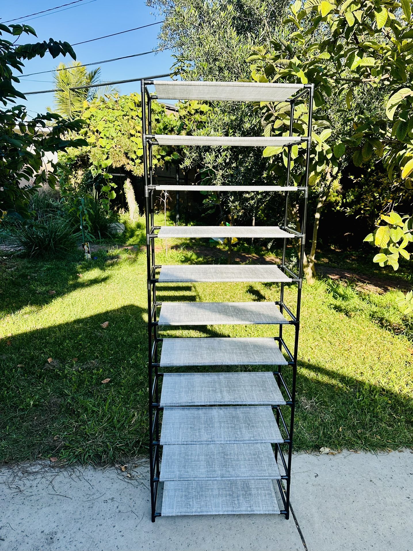 10 Tier Shoes Clothing Rack Shelves Organizer Lightweight New condition