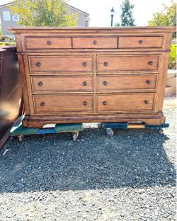 Dresser and mirror