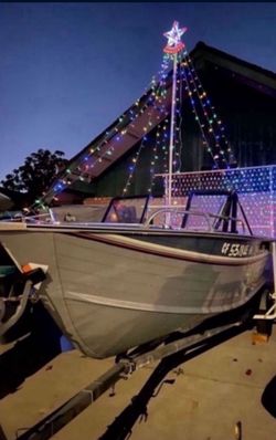 Fishing Boat With Lobster Traps 