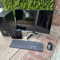 dell workstation with monitor