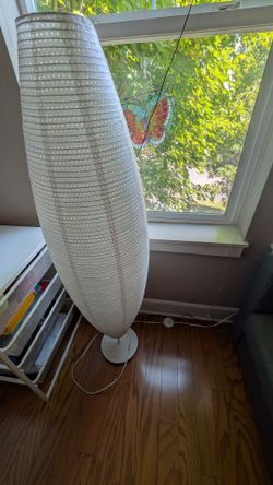 IKEA Tall White Paper Shade Floor Lamp