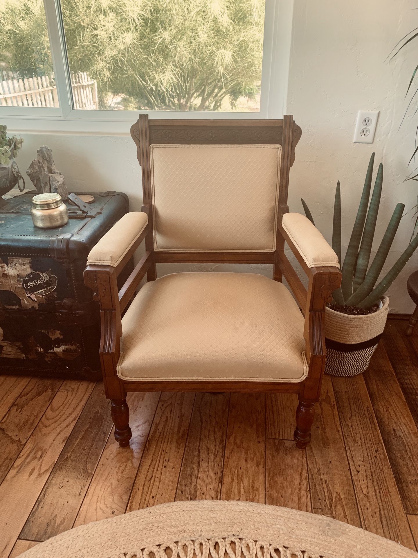 Eastlake style Victorian accent chair—vintage chair—antique chair