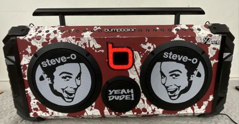 Steve-O limited edition Bumpboxx Flare8 portable Bluetooth speaker.